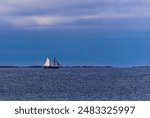 A two-masted schooner sailing on Georgian Bay.