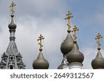 The two-storey Resurrection Church of 1653-1673 of the cathedral type in the village of Isady in the Ryazan region. The temple was painted at the end of the 19th century