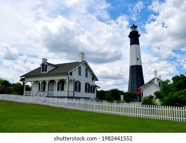 Tybee Island, Georgia Historic Lighthouse Landscape.