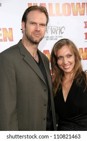 Tyler Mane And Friend At The Los Angeles Premiere Of 