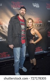 Tyler Mane, Scout Taylor-Compton Attend The Queen Mary Dark Harbor Media Preview, September 28th 2017, Long Beach, California