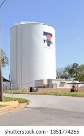 Tyler, TX - March 26, 2019: Water Tower With City Of Tyler Logo Located Off Broadway Ave, Tyler TX