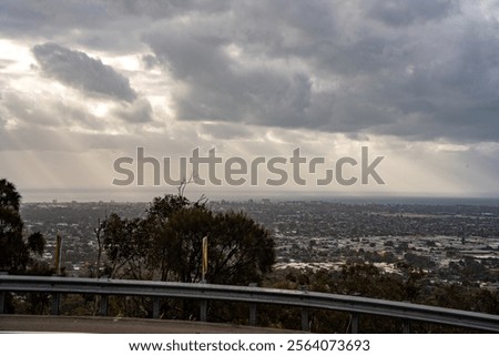 Tyndall effect lightbeams in Adelaide