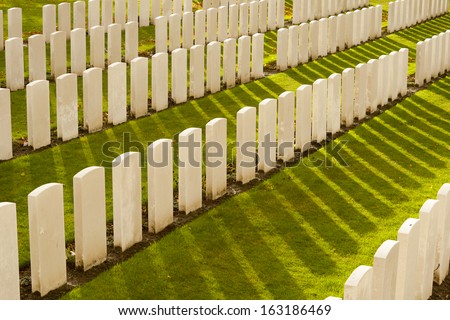 Tyne Cot Cemetery in Ypres world war belgium flanders