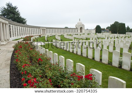 Tyne Cot Cemetery Zonnebeke Ypres Salient Battlefields Belgium