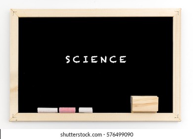 Type Of School Subjects Primary, Middle And High School On Blackboard - Science