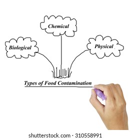 Types Of Food Contamination Image For Use In Manufacturing (Training And Presentation )