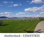 types of landscape under the sky with clouds
