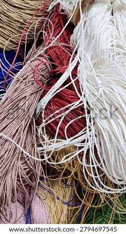 Types of yarn include: Cotton, Wool, Silk, Linen, Bamboo, Polyester, Nylon (Polyamide), Acrylic, Viscose (Rayon), Elastane (Lycra-Spandex), Sewing Thread, Knitting, Embroidery Thread, Overlock Thread, Industrial Yarn.