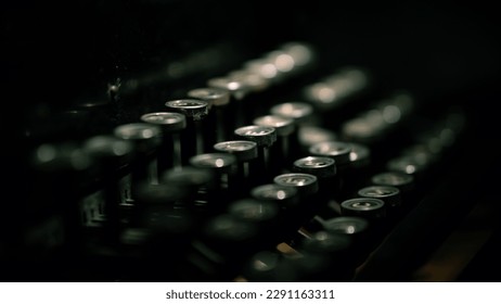 Typewrite buttons in dark background