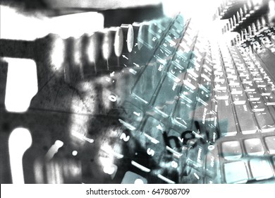 typewriter In the interior