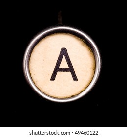 Typewriter Letter A