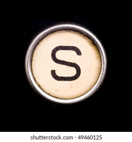 Typewriter Letter S