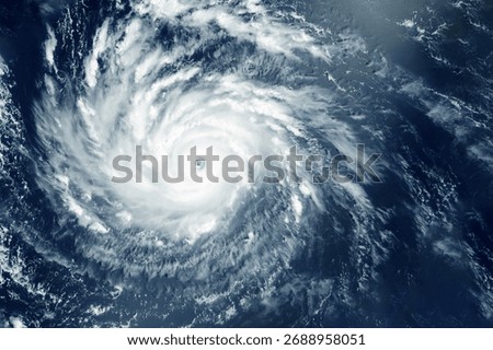 Typhoon, hurricane from space. Elements of this image furnished by NASA