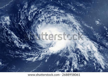 Typhoon, hurricane from space. Elements of this image furnished by NASA