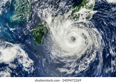 Typhoon Lan Lashes Japan. The island nation braced for the second major storm in less than a week. Elements of this image furnished by NASA. - Powered by Shutterstock