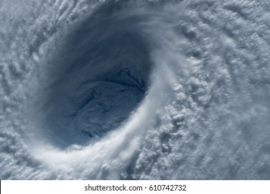 Typhoon, Satellite View. Elements Of This Image Furnished By NASA.