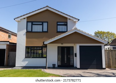 Typical 1970s English Two-storey Detached Suburban Home Which Has Been Recently Renovated