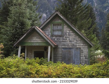 Typical abandoned house in Hyder, Alaska