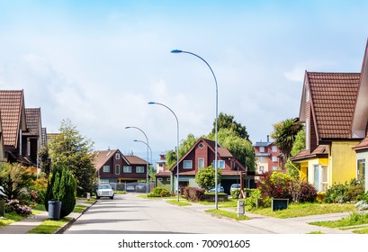 Typical American Neighborhood For Middle Class