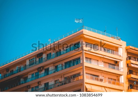 flag Town High-rise Facade