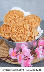 Typical Asian Festive Street Food Snacks For All Races. CNY Honeycomb Cookies. A Must Have By Multi Races During Festival Celebrations