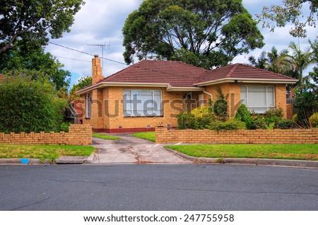 typical Australian house. Melbourne,Australia