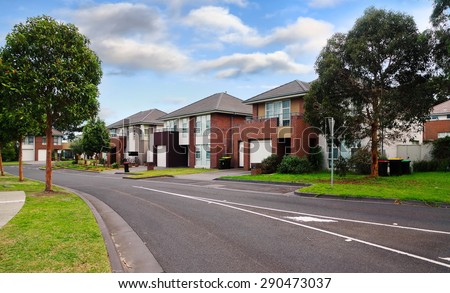 Typical Australian residential houses