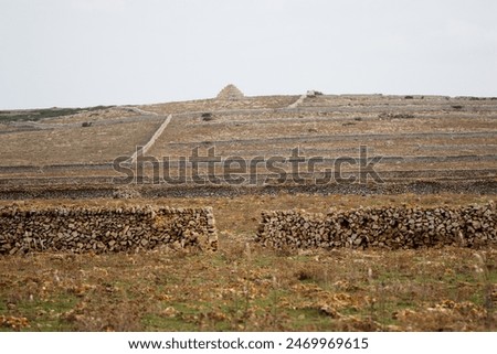 Similar – Image, Stock Photo Typical, barren landscape in southwest Iceland with bare mountains in solitude