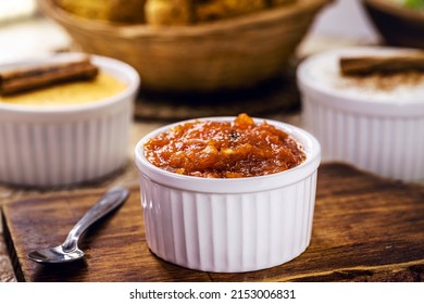 typical brazilian pumpkin jam, served at the June and July parties, traditional jam from Minas Gerais