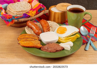 Typical Breakfast in Honduras .