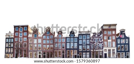 Similar – Image, Stock Photo Beautiful Architecture Of Dutch Houses On Amsterdam Canal In Autumn