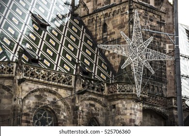 Typical Christmas Market In Bolzano, Italy