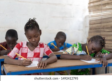 Typical Classroom Full Of Children In Bamako, Mali