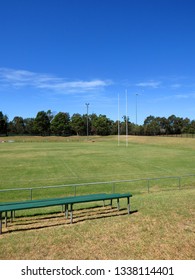 Typical Country Town Rugby League And Union Oval Field In Australia.