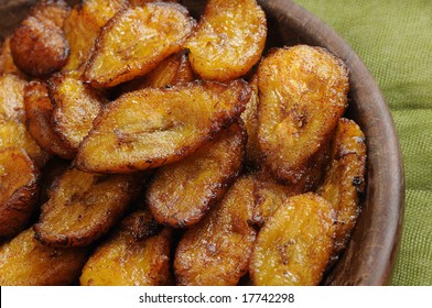 Typical Cuban Dish - Fried Sliced Banana