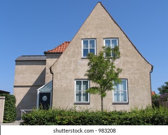 Typical Danish One Family House.