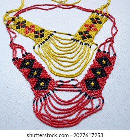 Typical Dayak Necklace Central Kalimantan Indonesia Stock Photo 