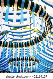 Typical Decoration At A Oktoberfest Tent In Munich - Germany