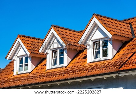 typical dormer of a roof - photo ストックフォト © 