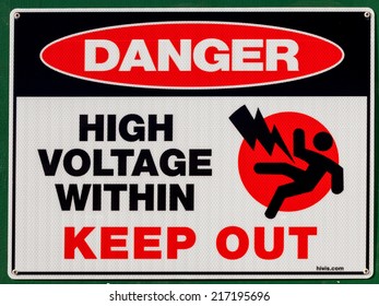 A Typical Electrical Warning Sign