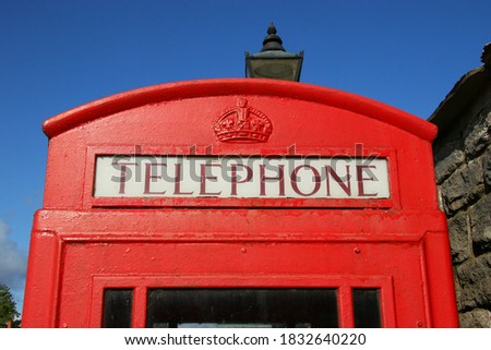 Similar – Image, Stock Photo red telephone box in England London