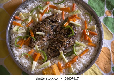 Typical Food Of Senegal, Rice With Fish