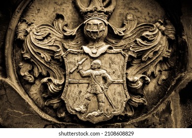 typical historic coat of arms - photo