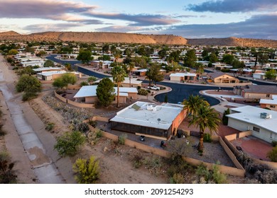 Typical Homes In Green Valley Arizona, A Retirement Community In Pima County