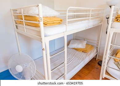 Typical Hostel Dormitory Room Interior