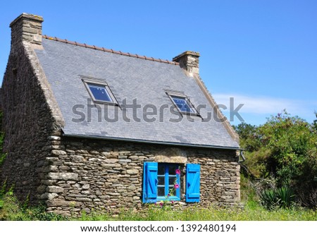 typical house on an island of Brittany