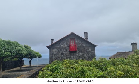 A Typical House In Pico Island Azores Portugal 