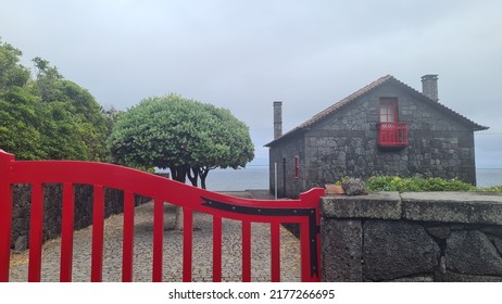 Typical House In Pico Island Azores Portugal 