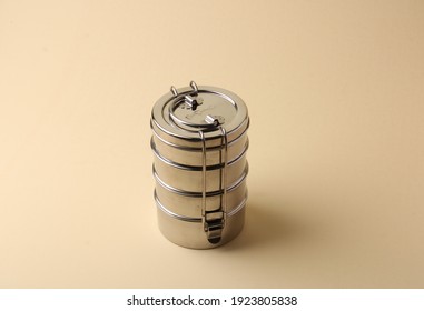 Typical Indian Stainless Steel Tiffin Box.